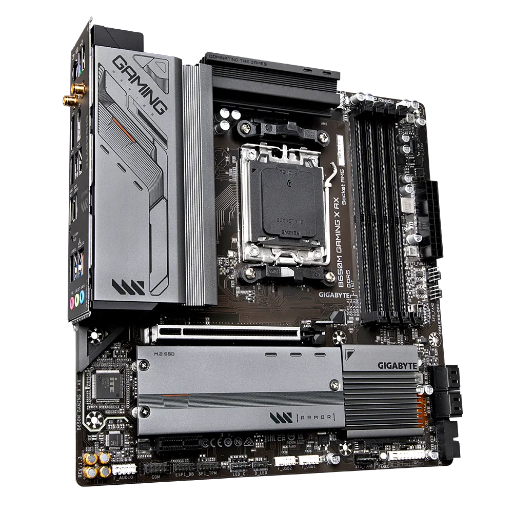 Gigabyte B650M GAMING X AX - WIFI AMD Ryzen 7000 Series Motherboard Gigabyte B650M GAMING X AX - WIFI AMD Ryzen 7000 Series Motherboard